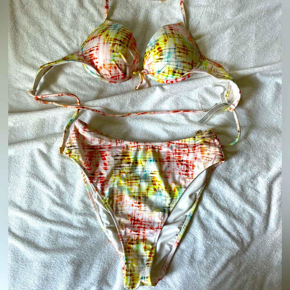 Victoria’s Secret Underwire Push-Up Bikini Top and High Wasted Bottoms